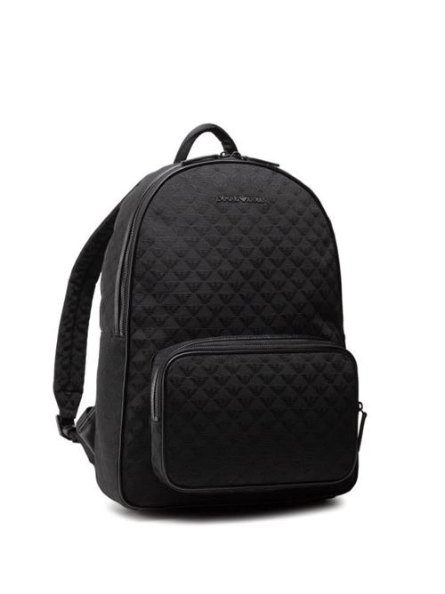 All-over eagle jacquard nylon backpack Emporio Armani | Y4O315 Y022V.81336